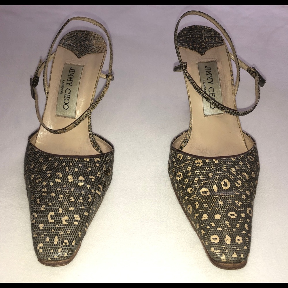 Jimmy Choo snakeskin heels